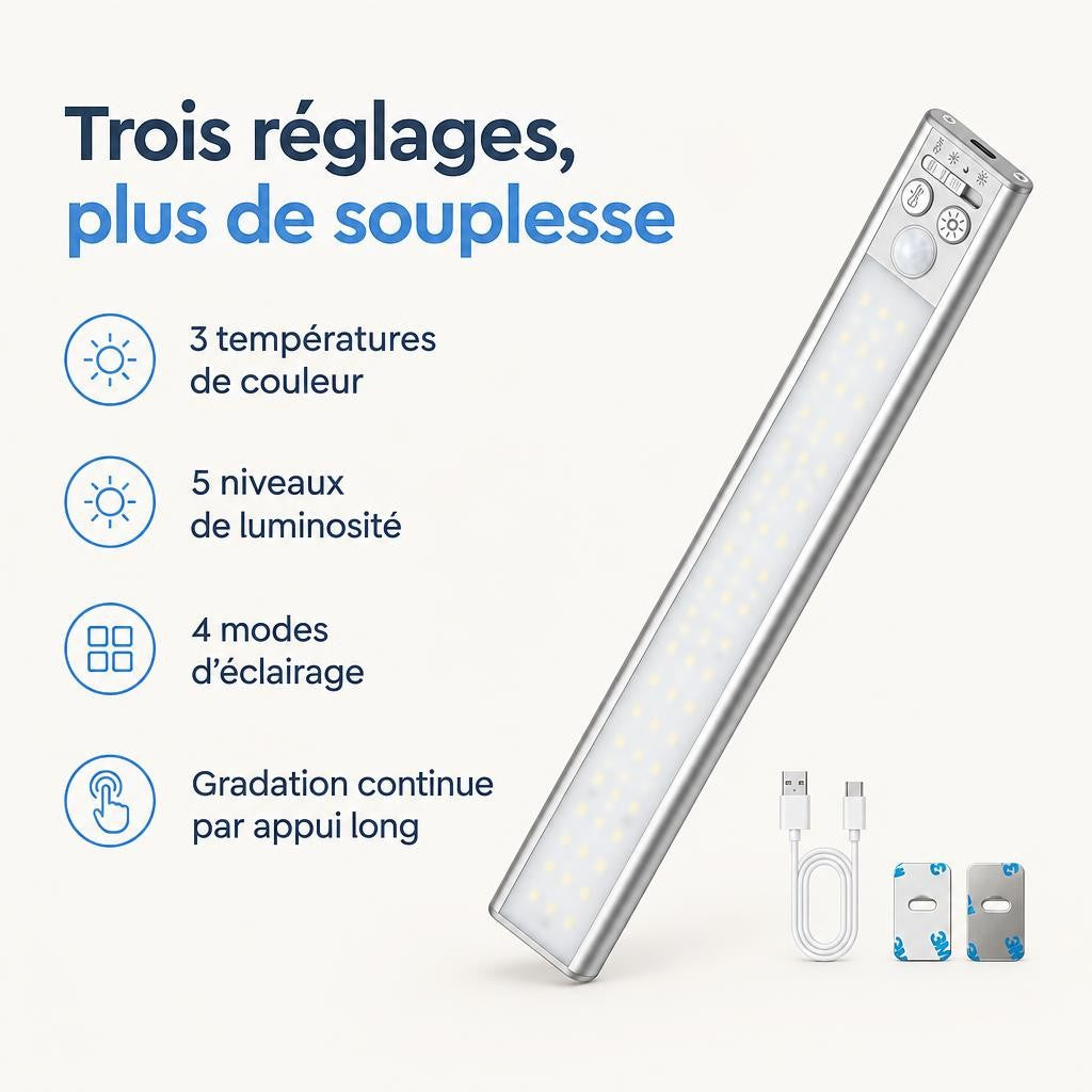 Lampe LED de placard Gritin 26 cm